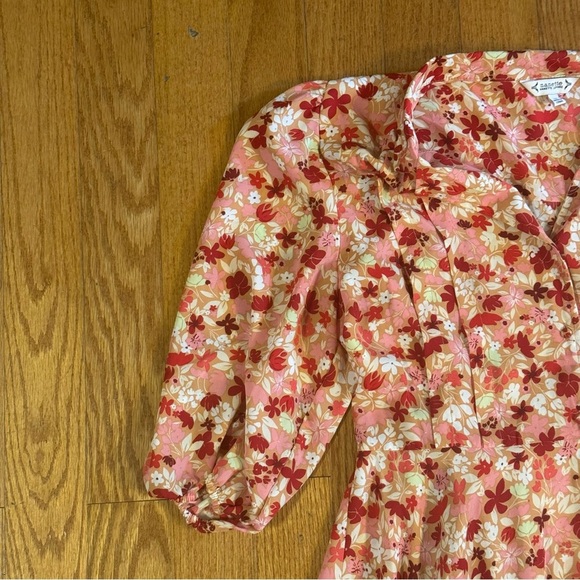 Nanette Lepore Pink Floral Dress Women’s Size 14 - Picture 5 of 7